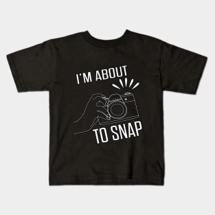 About To Snap Kids T-Shirt